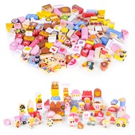 ECOTOYS Šarene kockice, 116 komada, grad bombončića