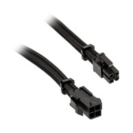 BITFENIX Produžni kabel Alchemy, 4-Pin ATX12V, 45 cm, sleeved, crni, BFA-MAC-4ATX45KK-RP