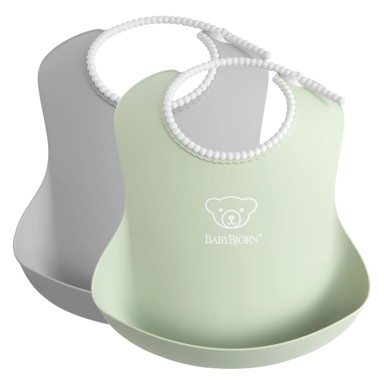 BABYBJORN Podbradak 2/1, siva/puderasto zeleni