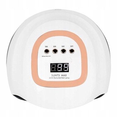 LEWER lampa za nokte UV/LED Sun T5 Max, 220 W, bijela