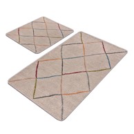 MILA HOME Bež kupaonske prostirke u setu 2 kom 60x100 cm