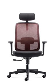 ERGOVISION Ergonomska uredska stolica Ergo Basic, crno-crvena