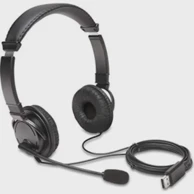 KENSINGTON slušalice USB HiFi s mikrofonom K97601WW, crne 
