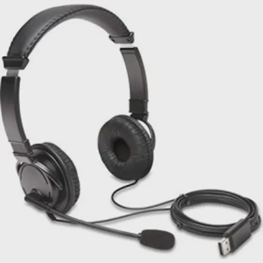 KENSINGTON slušalice USB HiFi s mikrofonom K97601WW, crne 