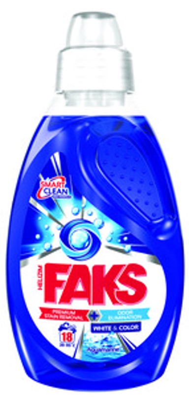 FAKS Gel White&Color Smart Clean, 18 pranja, 900 ml