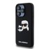 KARL LAGERFELD Silikonska MagSafe maskica za Apple iPhone 15 Pro, crna