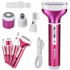 VERKGROUP Bežični epilator i brijač dlačica 4u1 USB, ružičasti