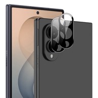 Staklo za kameru za Samsung Galaxy Z Fold 8, preko cijelog otoka kamere, crno, 2 kom.