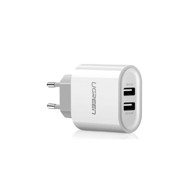 UGREEN zidni punjač 17W, 2×USB-A, bijeli