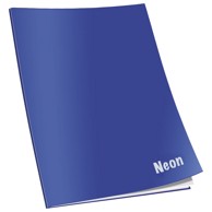 CONNECT Bilježnica, meki uvez, karo, A4, 40+2 lista, 80 g/m², Neon, sortirano