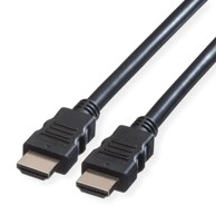 ROLINE Ultra HD 8K HDMI kabel sa mrežom, M/M, crni, 10m