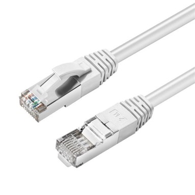 Mrežni spojni kabel, S/FTP, kategorija 6A, duljina 0,25 m, LSZH, bijela