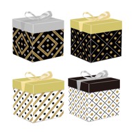 Ukrasna kutija, 22x22x22 cm, točkice, 4s