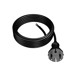 Gumeni kabel za napajanje s ravnim utikačem 5 m 2 x 1,5 mm² tip e 16 A, crni