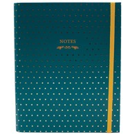 Kolegij Blok, B5, crte, 96 listova, s gumicom, dots, zeleni