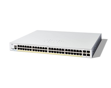 CISCO Switch Catalyst 1300-48P-4X, upravljivi, 48 portova GE, PoE, 4x10GE SFP+ (C1300-48P-4X)