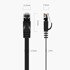 ORICO PUG-C6B CAT6 plosnati mrežni kabel 5 m, crni