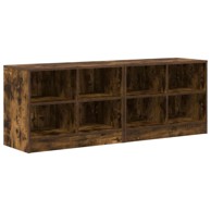 Ormarić za krevet, 2 pcs, dimljeni hrast, 66 x 33 x 48 cm