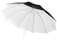 WALIMEX PRO Reflektirajući kišobran, crno/bijeli, 150cm