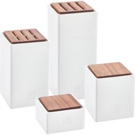 ZWILLING Set keramičkih spremnika s bambusovim poklopcima, 4 kom