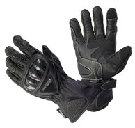 CAPPA RACING Rukavice za motor Cap, kožne, duge, crne M