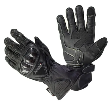 CAPPA RACING Rukavice za motor Cap, kožne, duge, crne M