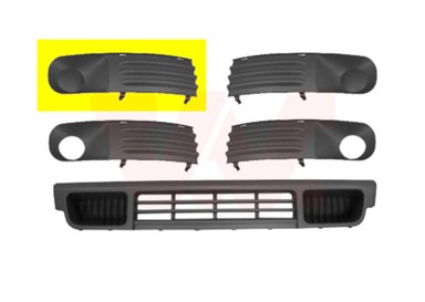 VAN WEZEL Maska branika VW T5 -09, prednja desna, bez maglenke