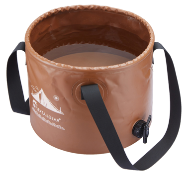 FLEXTAIL Sklopiva kanta za vodu Flex Bucket, 20 l, smeđa