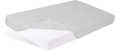 BABYMATEX Pamučna plahta s elastikom, 60x120x10, glatka, siva