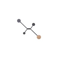 GAZZDA Crna zidna vješalica Hook