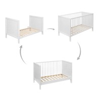 PETITE&MARS Krevet i kinderbet Mila 3u1, 120 x 60 cm, bijeli