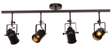 Stropna rasvjeta LOFT249-L-4 MB, mat crna