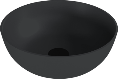 POLYSAN UNITY CONCEPT Umivaonik, Ø39 cm, okrugli, lijevani mramor, antracit mat