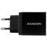 AXAGON Zidni punjač ACU-QS24, crni, 2x USB-A, 24W