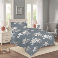 COTTON HOUSE Posteljina Korin 140x200 cm za krevet za jednu osobu od pamučnog materijala Siva