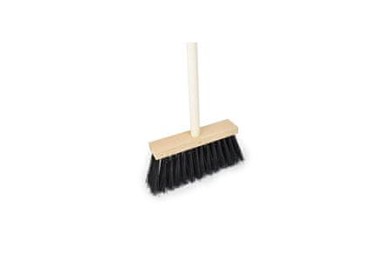 OSTATNÍ Metla EURO TOOLS 139716 za pločnik 250x60 mm s drškom 120 cm, crna