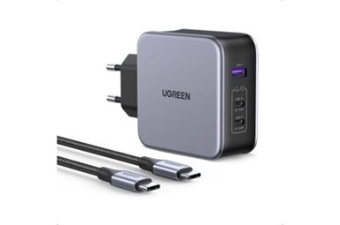 UGREEN Punjač UGRTI-90549, crno-sivi, 140 W, 2xUSB-C, USB-A