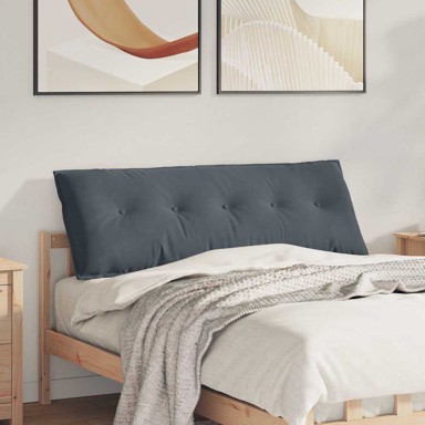 Jastuk za leđa, 140 x 50 cm, kordura tekstil, tamnosiva