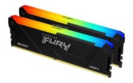 KINGSTON Memorija PC-25600, 64GB, Fury Beast RGB KF432C16BB2AK2/64, DDR4 3200MHz, 2x32GB