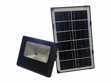FEROTEHNA Solarna rasvjeta Huston Black, LED, 50W, 4000K, IP65, s daljisnkim upravljačem