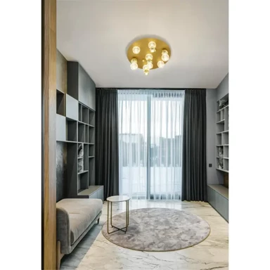 NOVA LUCE Plafonska  svjetiljka Brille LED 39 W, 3200 K, 2350 lm, dimm, IP20 NL9695600, zlatna