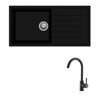 CARYSIL Set sudopera i slavine Vivaldi, crna