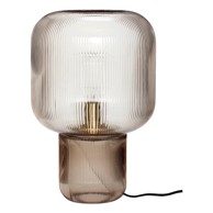 HÜBSCH Smeđa stolna lampa sa staklenim sjenilom (visina 42 cm) Pirum 