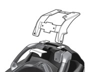 SHAD Okvir nosača gornjeg kofera za Piaggio MP3 125, MP3 125 ie, MP3 125 ie hybrid, MP3 250 RL ie, MP3 250 LT ie, MP3 250 RL ie m
