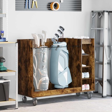 Golf ormar s kotačima 120 x 45 x 98 cm, dimljeni hrast