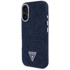 Guess Denim Triangle Logo MagSafe maskica za iPhone 16, modra