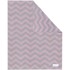 KINDSGUT Ružičasto-siva pamučna dječja deka Zigzag, 80 x 100 cm