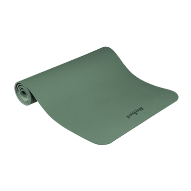 REBEL ACTIVE Prostirka za gimnastiku, za jogu, pilates i fitness, 183 x 61 cm, debljina 6 mm, TPE, zelena