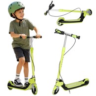 TRIKE FIX Dječji romobil na dva kotača s LED osvjetljenjem i dvostrukim kočnicama, neon zeleni