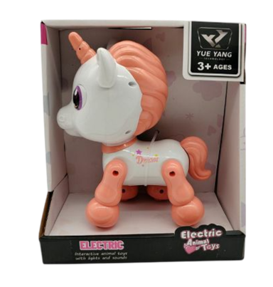 KAZOO Robot interaktivni Jednorog YSD01, bijelo-rozi